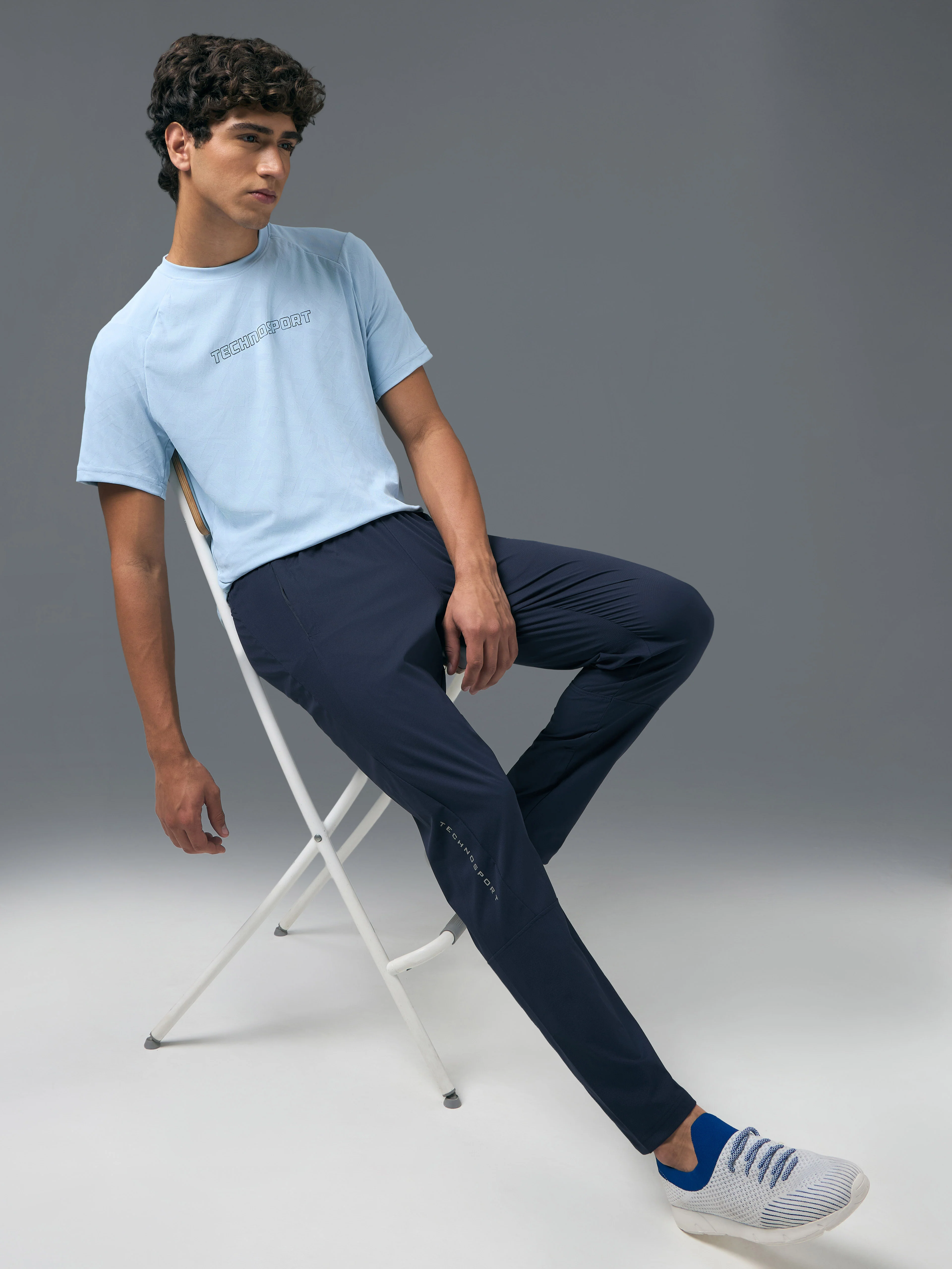 Men Solid Slim Fit Sports Trackpants with TS LYTRA - Image 5