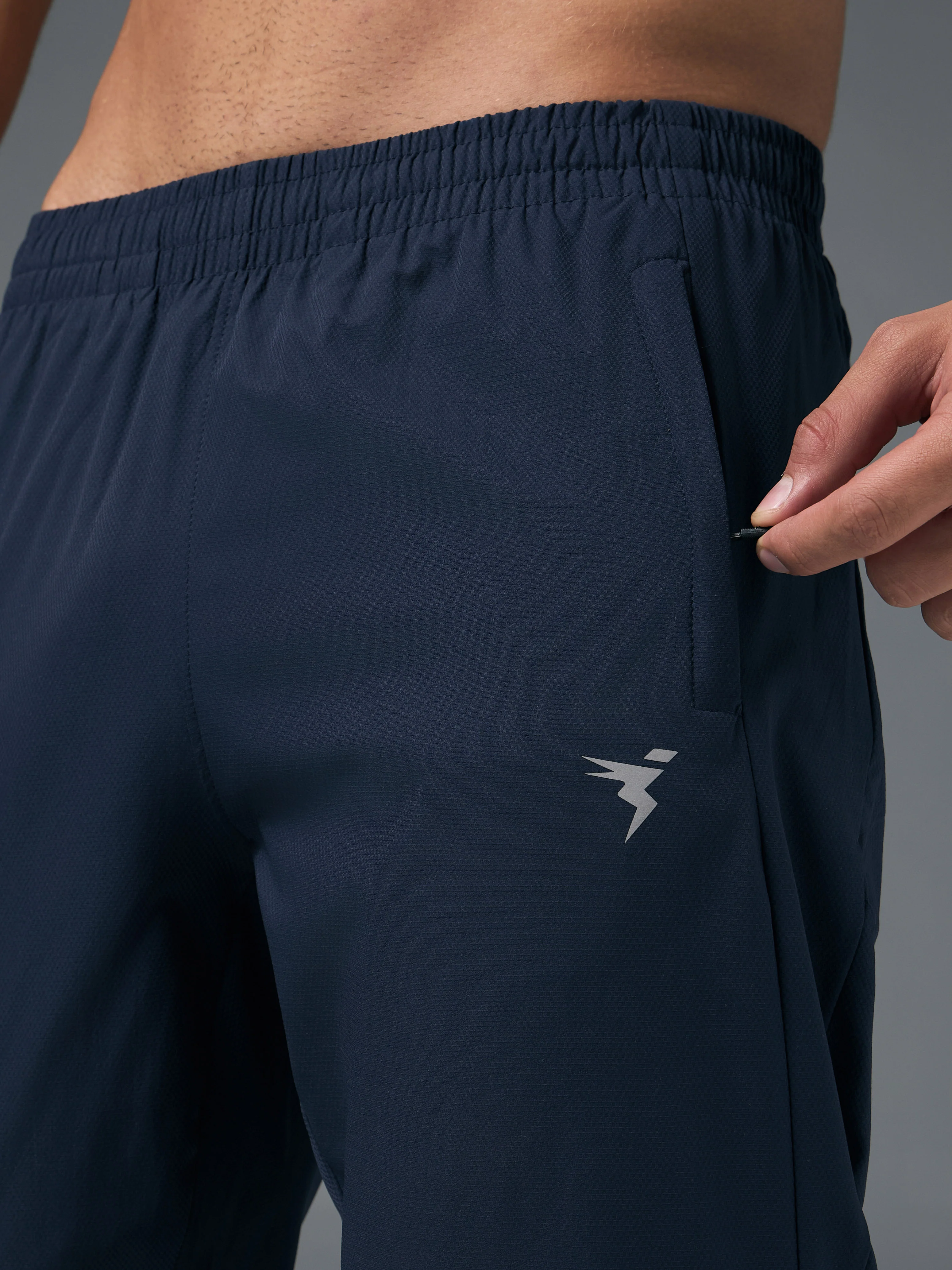 Men Solid Slim Fit Sports Trackpants with TS LYTRA - Image 6
