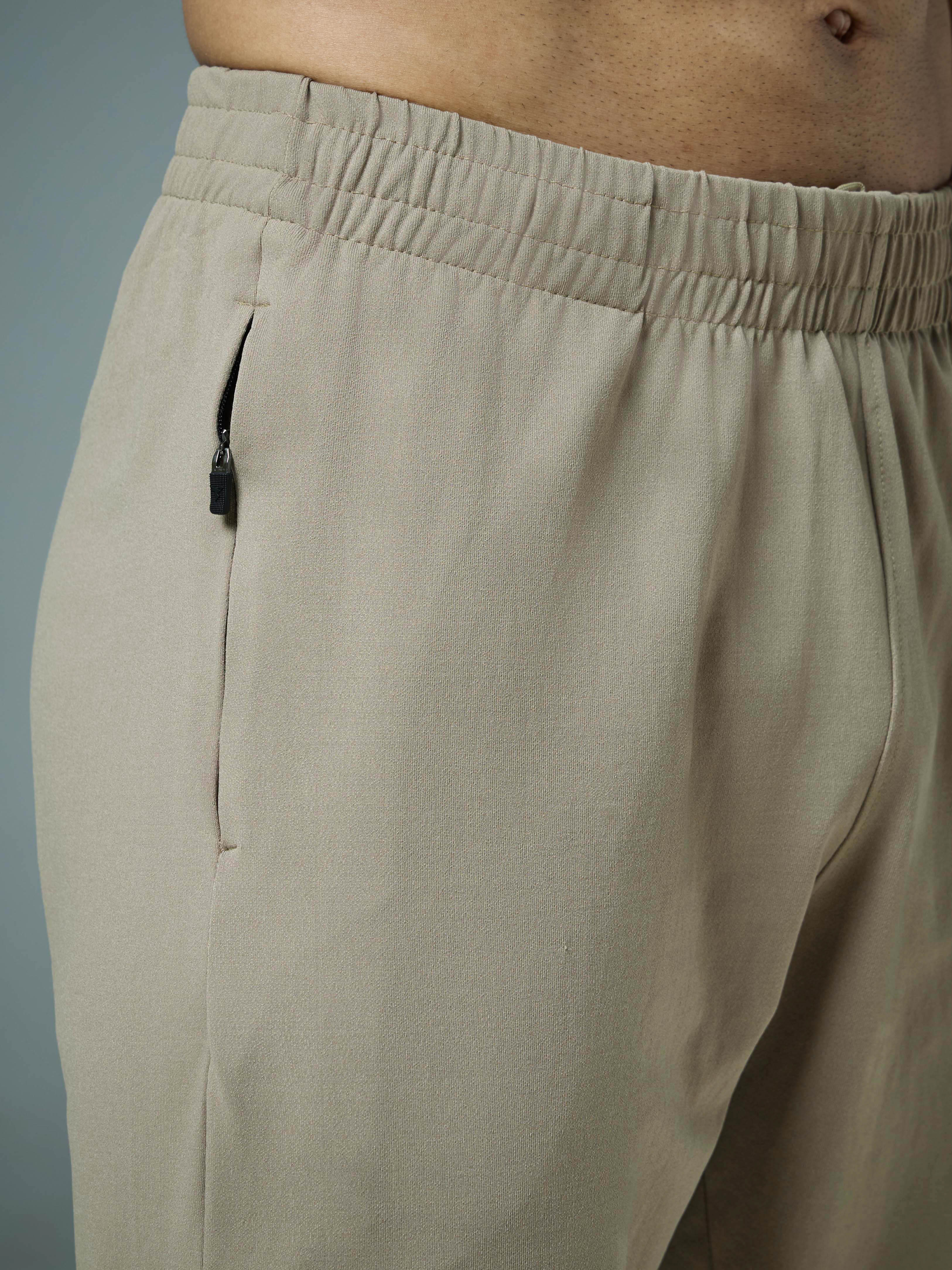 Men Solid Slim Fit Trackpants with 4 Way Crispy - Image 7