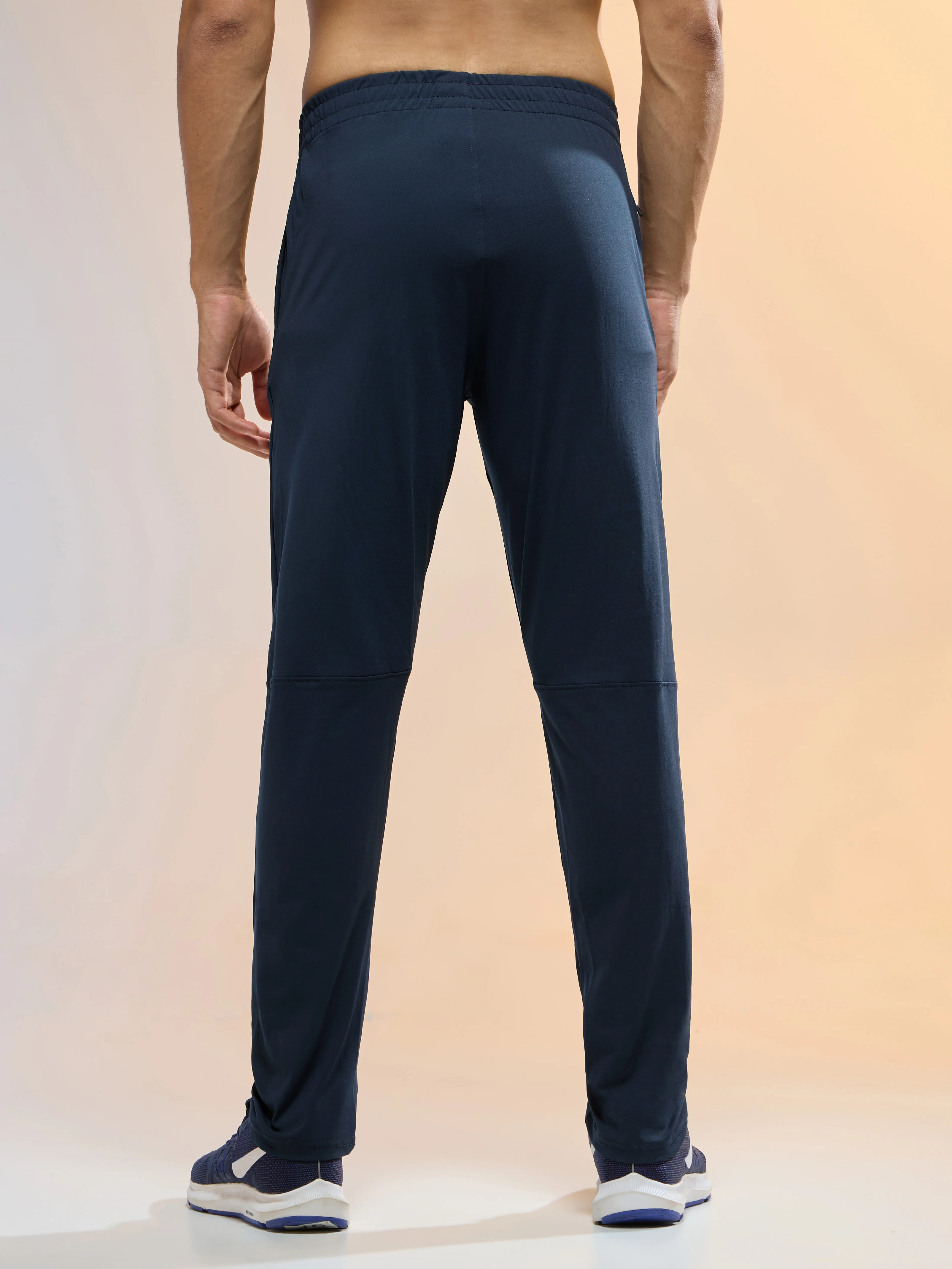 Men Solid Slim Fit Trackpants with 4 Way Crispy - Image 3