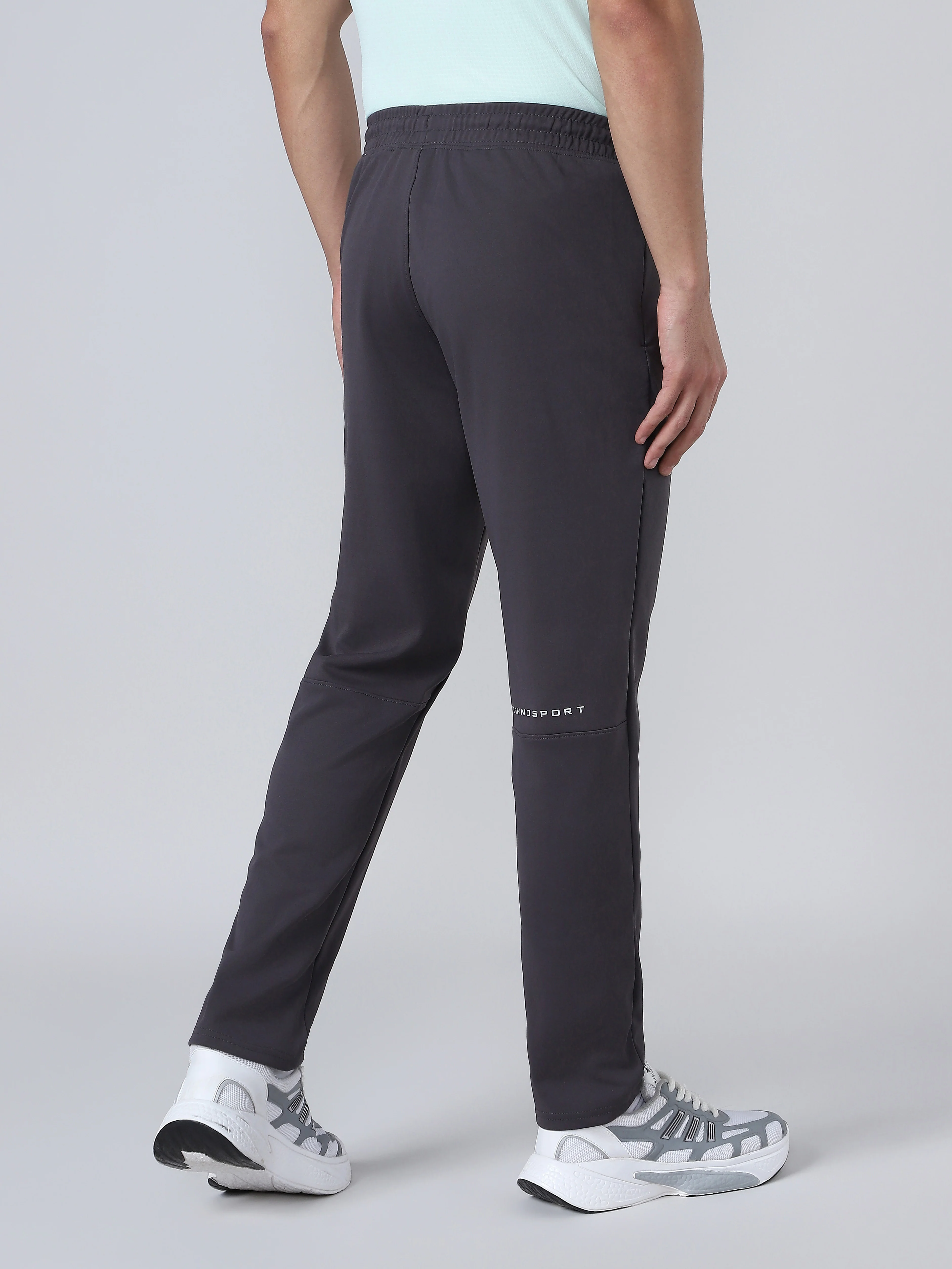 Men Solid Slim Fit Trackpants with ELASTO PLUS - Image 2