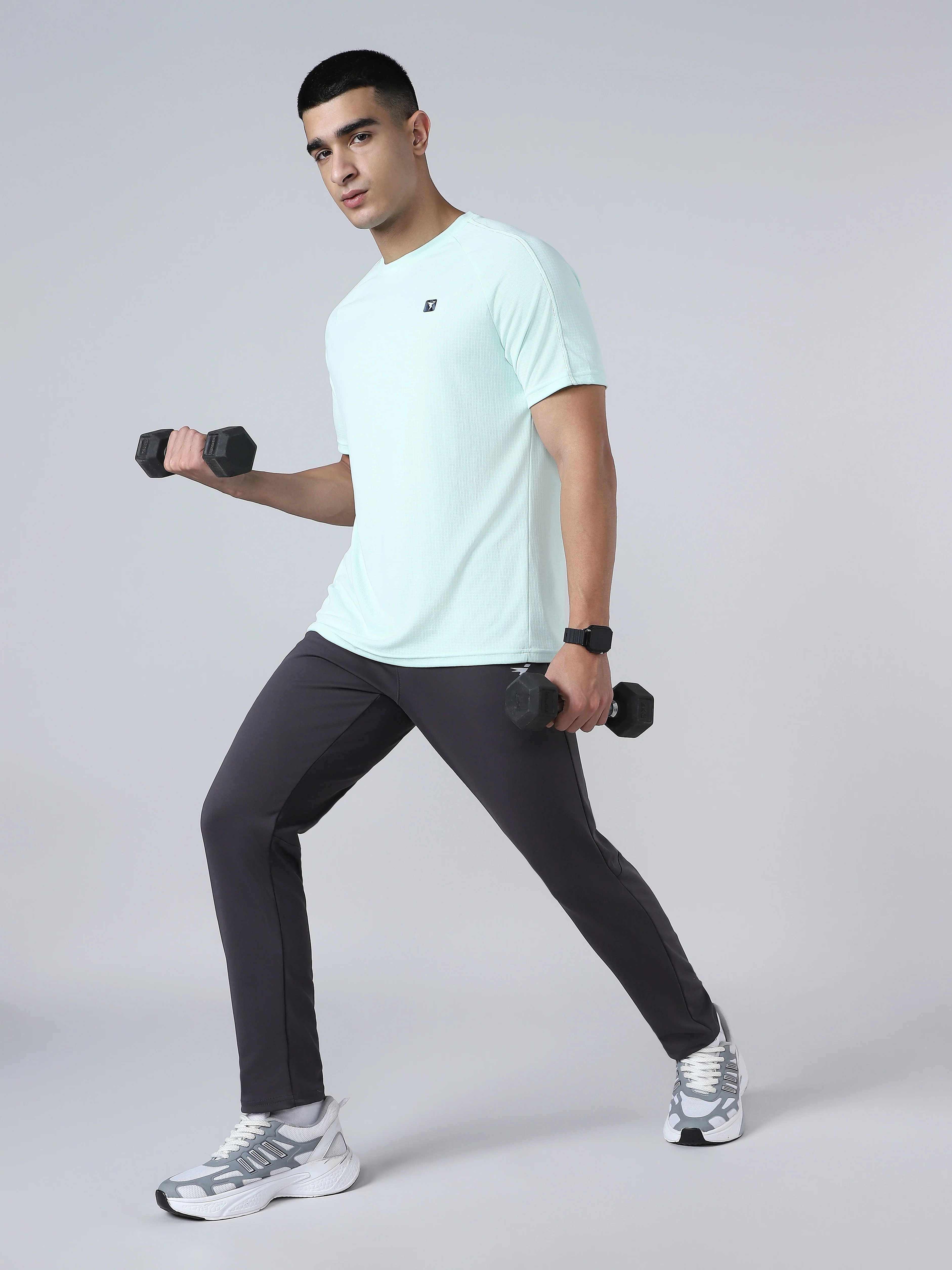 Men Solid Slim Fit Trackpants with ELASTO PLUS - Image 4