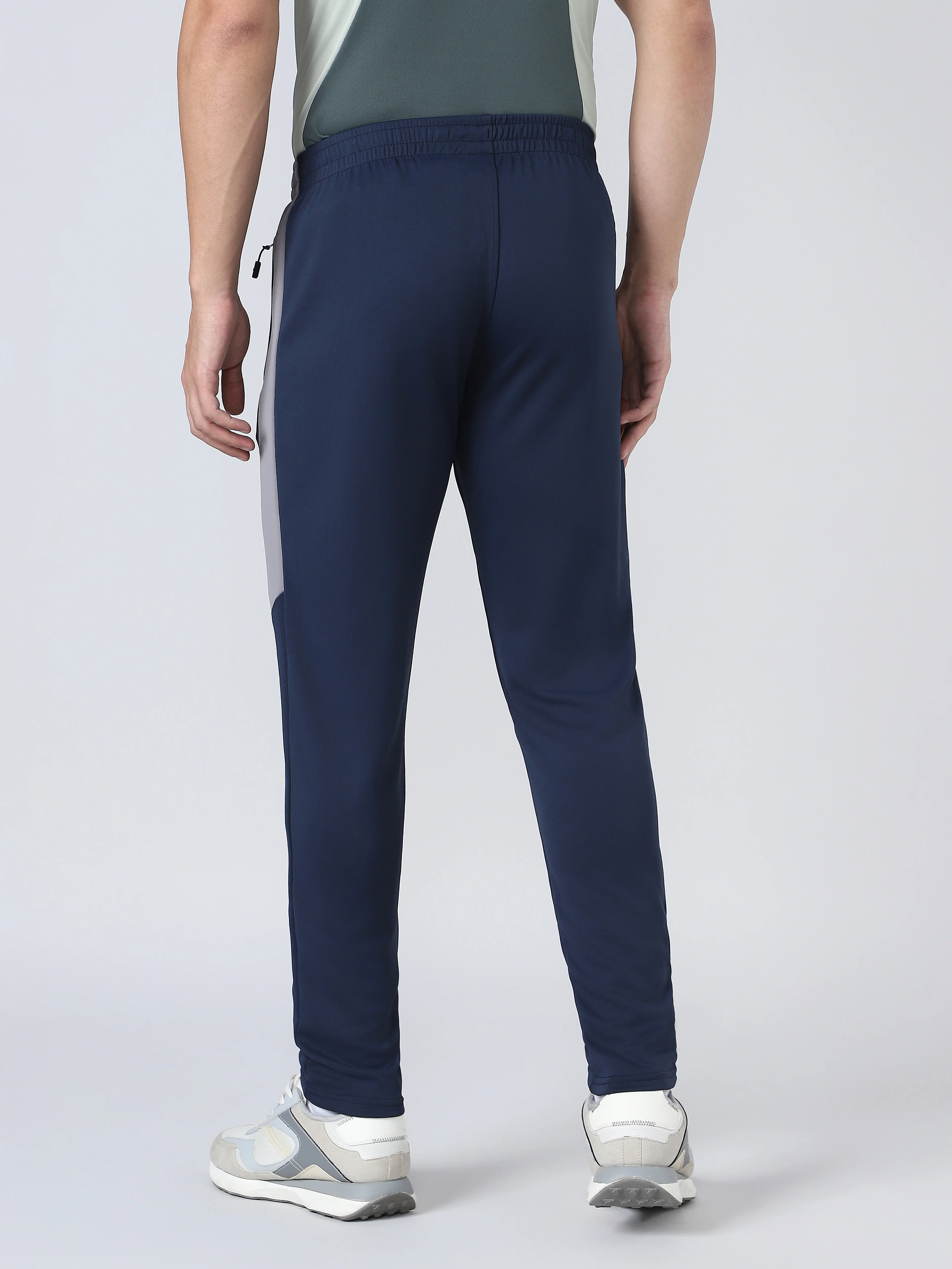 Men Solid Slim Fit Trackpants with TECHNO DRY - Image 2