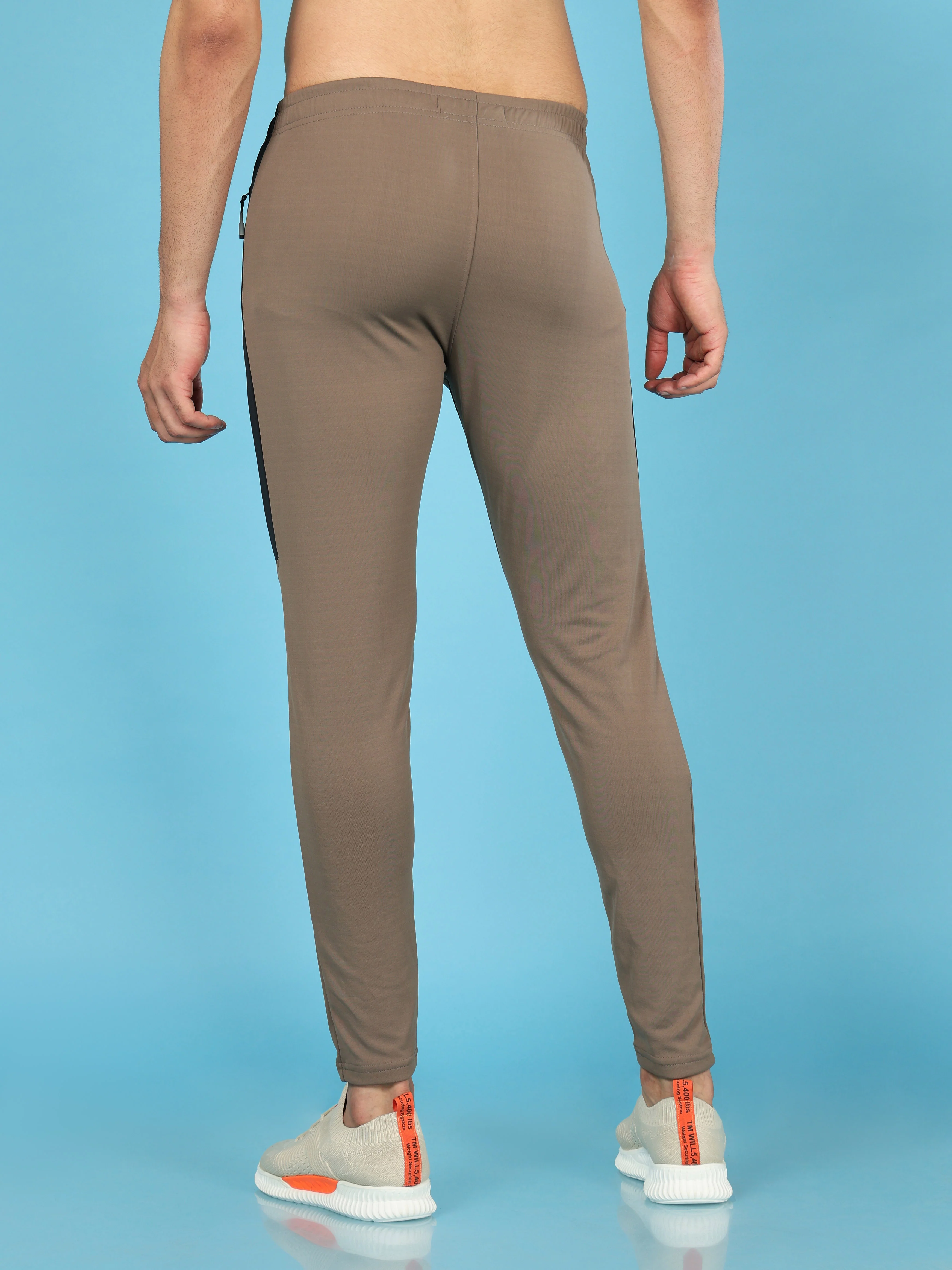 Men Solid Slim Fit Trackpants with TECHNO DRY - Image 3