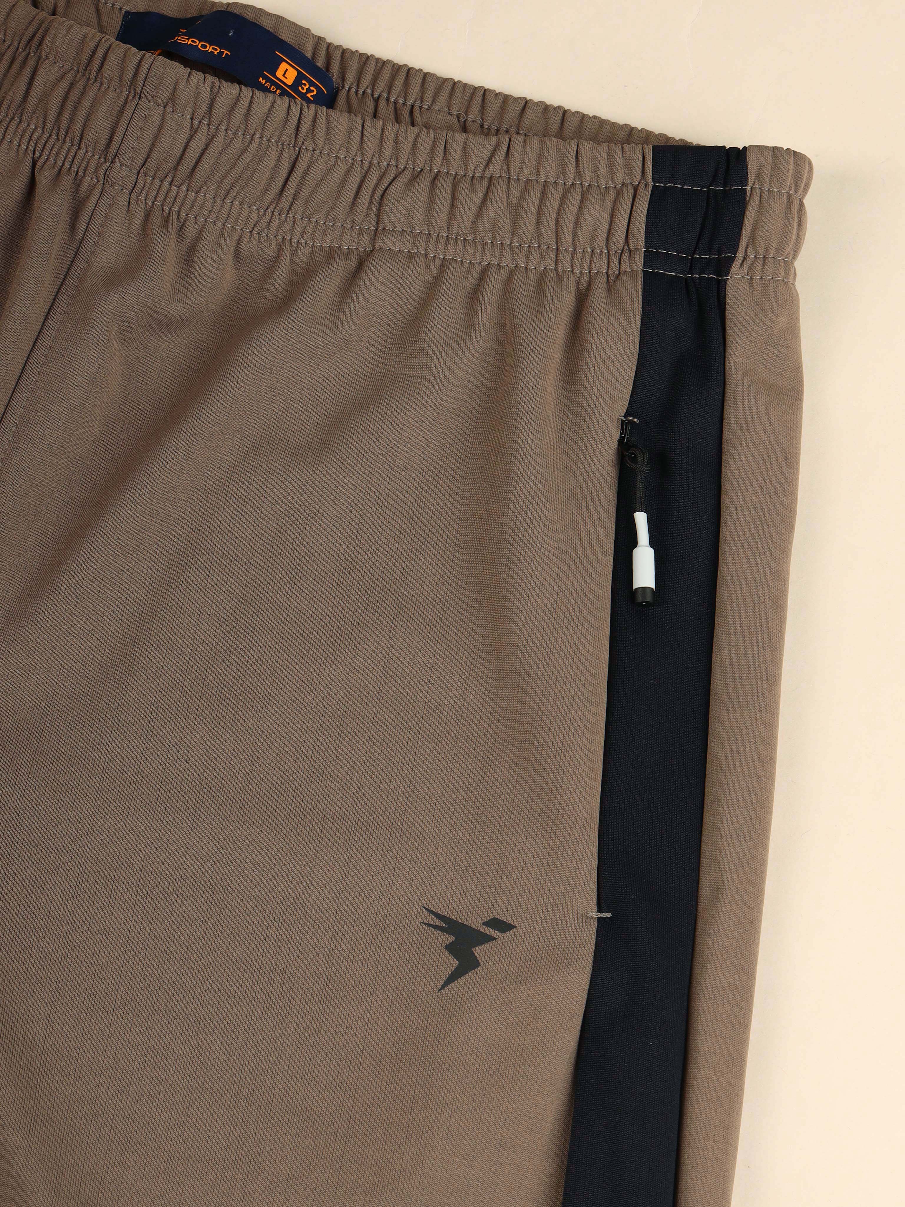 Men Solid Slim Fit Trackpants with TECHNO DRY - Image 9