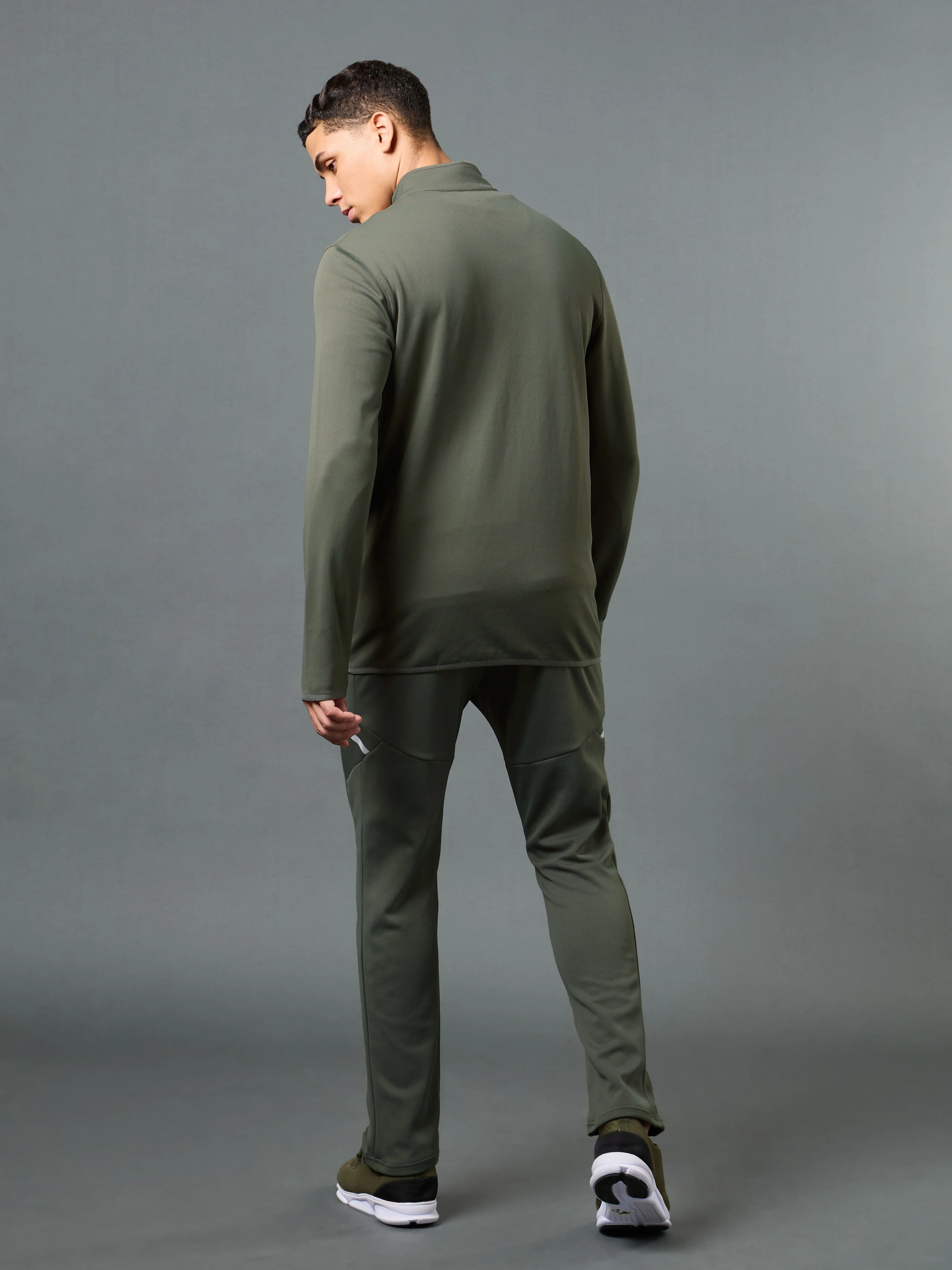 Men Solid Slim Fit Tracksuits with ELASTO LITE - Image 2