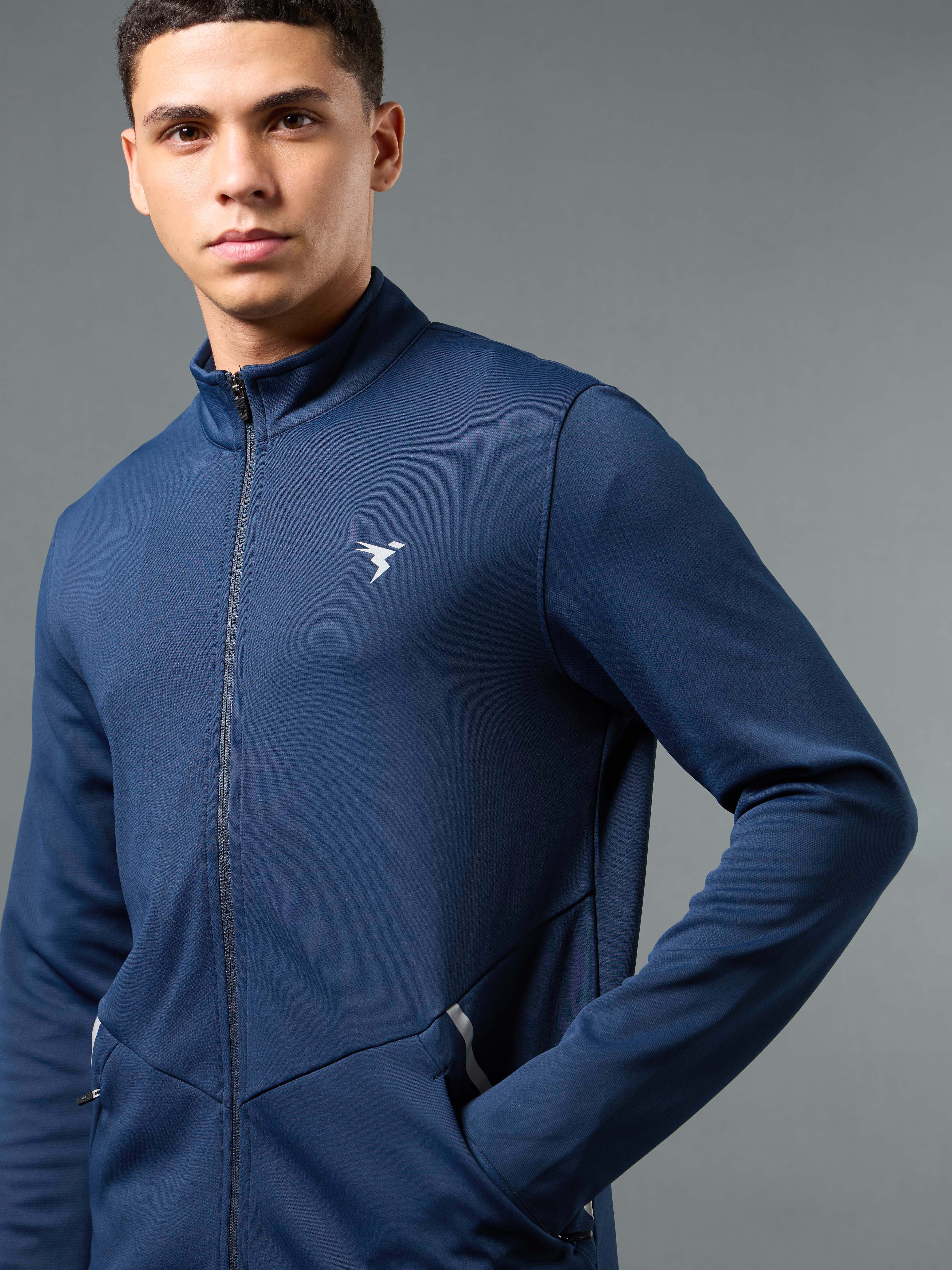 Men Solid Slim Fit Tracksuits with ELASTO LITE - Image 5