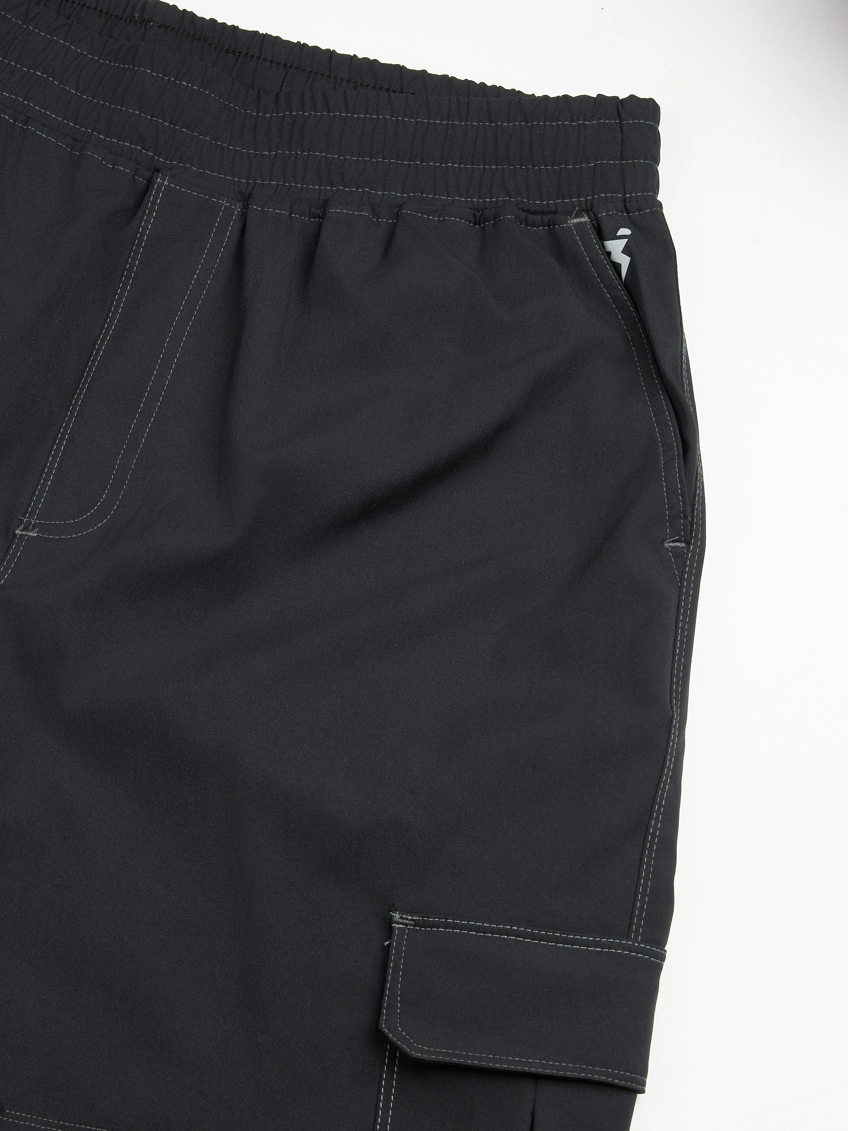 Men Solid Straight Fit Sports Cargo Trackpants with TS FLEXI - Image 7