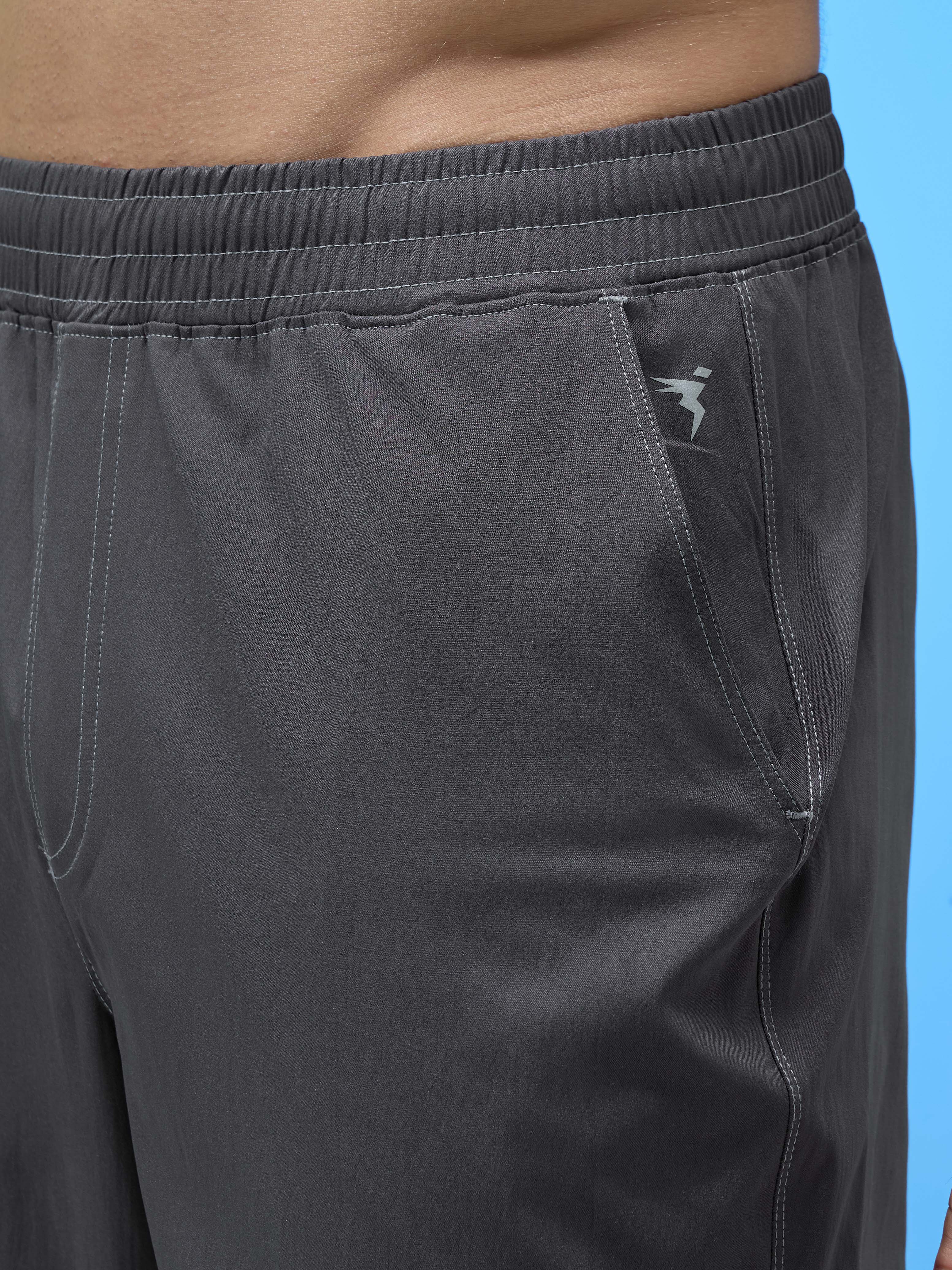 Men Solid Straight Fit Sports Cargo Trackpants with TS FLEXI - Image 6
