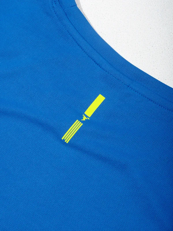 Men Solid Slim Fit Crew Neck T-shirt with TECHNO COOL - Image 7