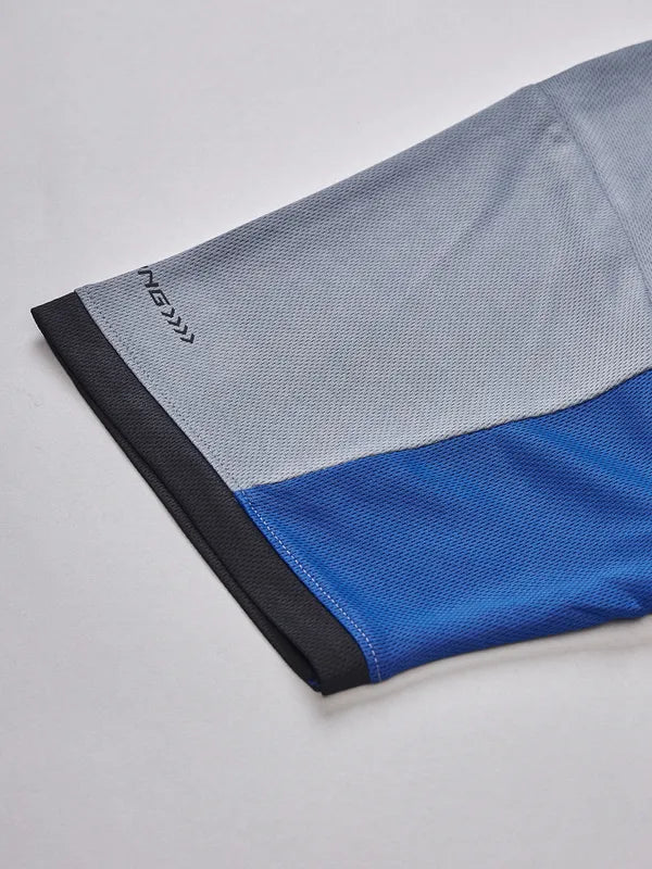 Men Colorblock Slim Fit Crew Neck T-shirt with TECHNO COOL+ - Image 8