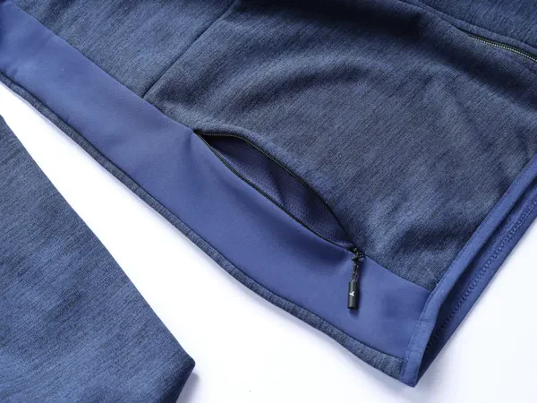 Men Melange Slim Fit Hooded Jacket with TECHNO WARM+ - Image 7