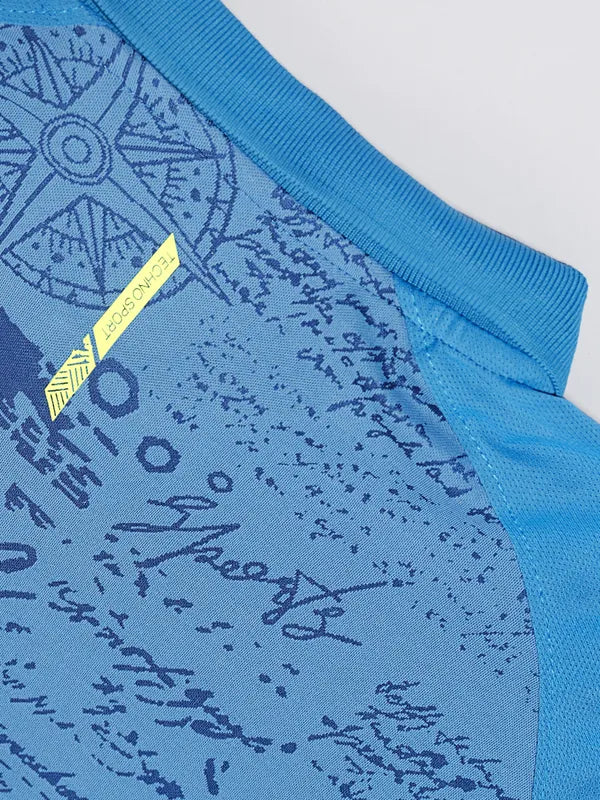 Men Printed Slim Fit Polo T-shirt with DOUBLE COOL - Image 2
