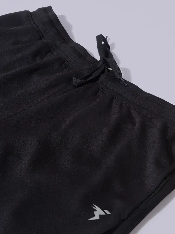 Men Solid Slim Fit Shorts with ELASTO PLUS - Image 7