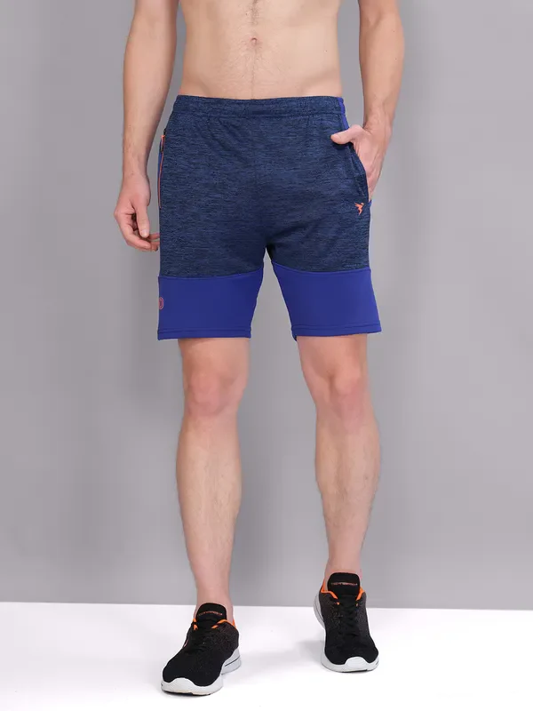 Men Melange Slim Fit Shorts with TECHNO GUARD - Image 2