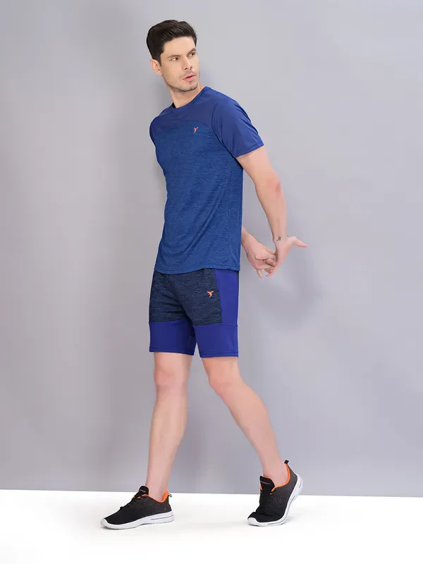 Men Melange Slim Fit Shorts with TECHNO GUARD - Image 5