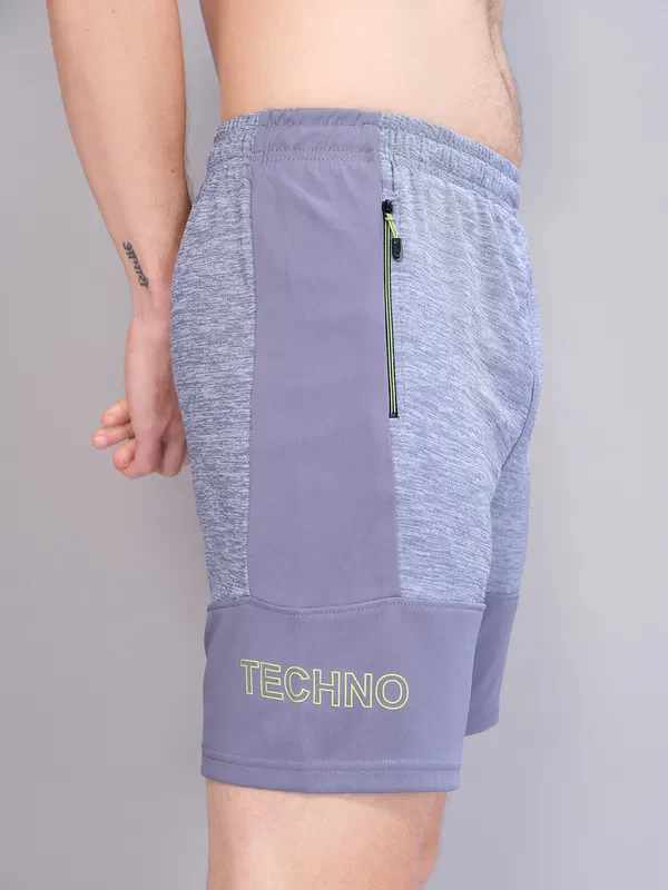 Men Melange Slim Fit Shorts with TECHNO GUARD - Image 6