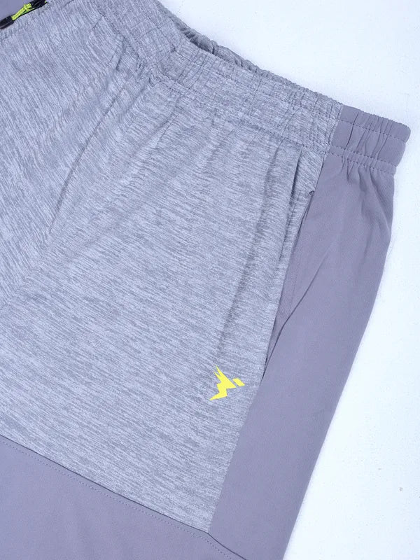 Men Melange Slim Fit Shorts with TECHNO GUARD - Image 7