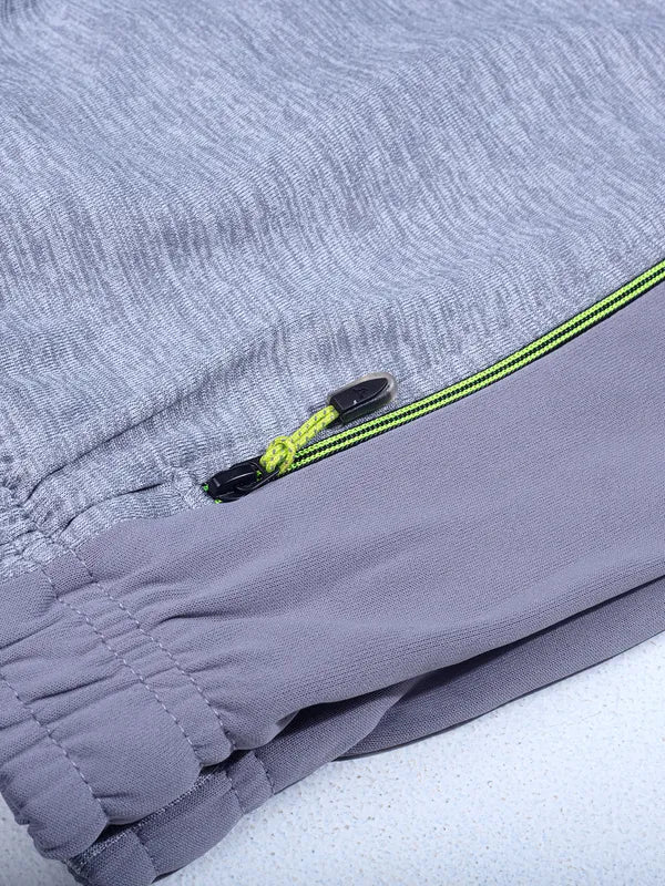 Men Melange Slim Fit Shorts with TECHNO GUARD - Image 8