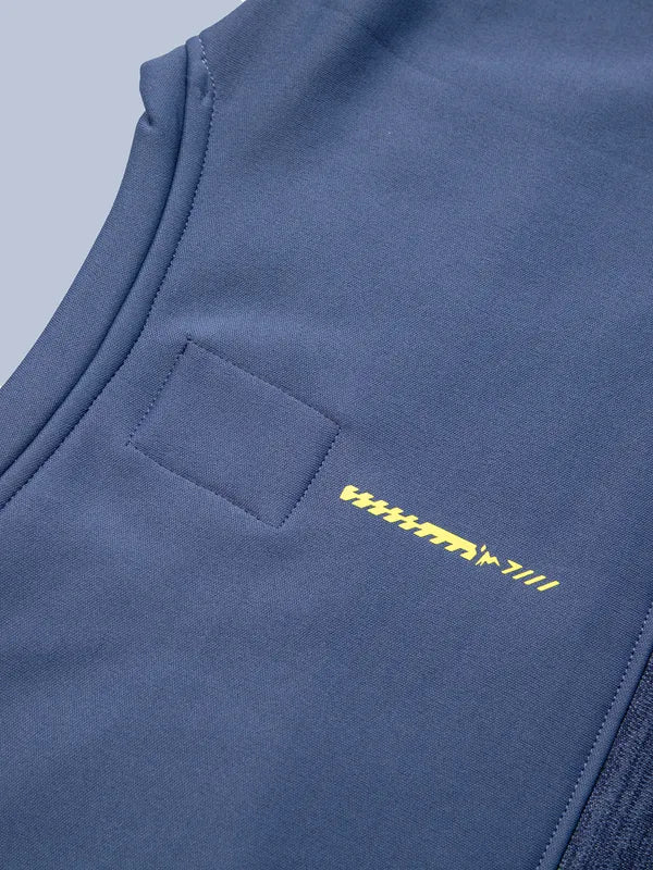 Men Melange Slim Fit Crew Neck Sweatshirt with TECHNO WARM+ - Image 6