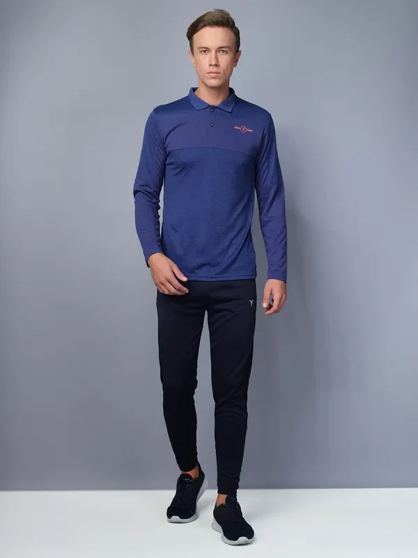 Men Melange Slim Fit Polo T-shirt with DOUBLE COOL - Image 4
