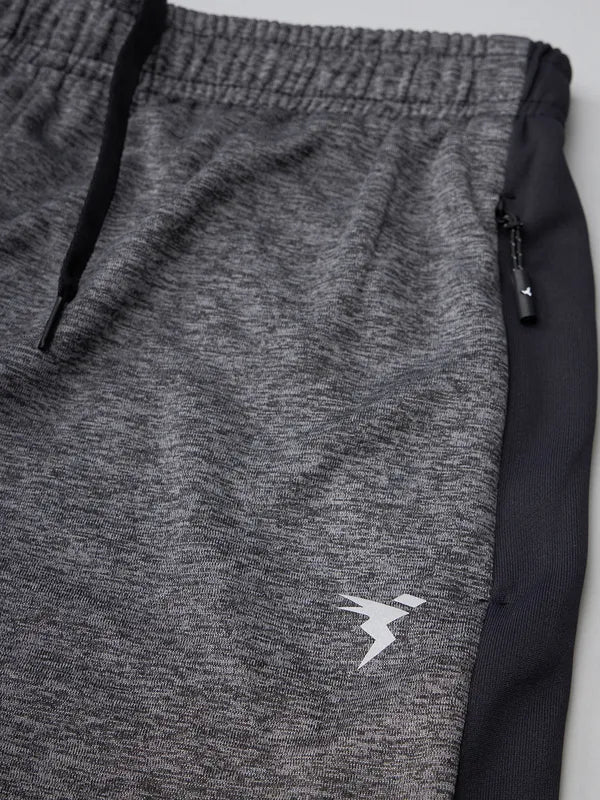 Men Melange Slim Fit Trackpants with TECHNO DRY - Image 6