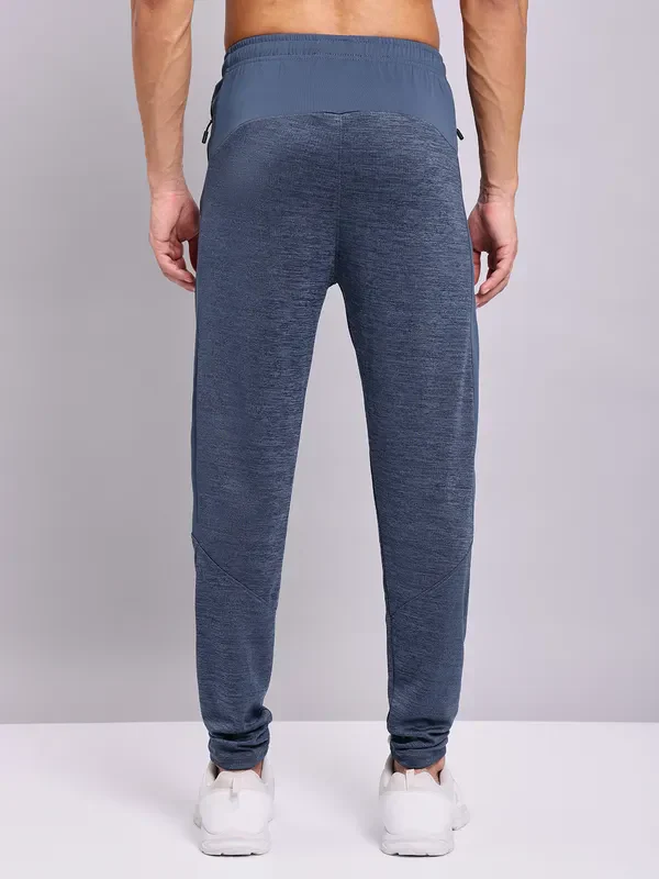 Men Melange Slim Fit Trackpants with TECHNO DRY - Image 2