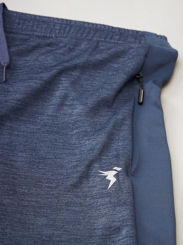 Men Melange Slim Fit Trackpants with TECHNO DRY - Image 7