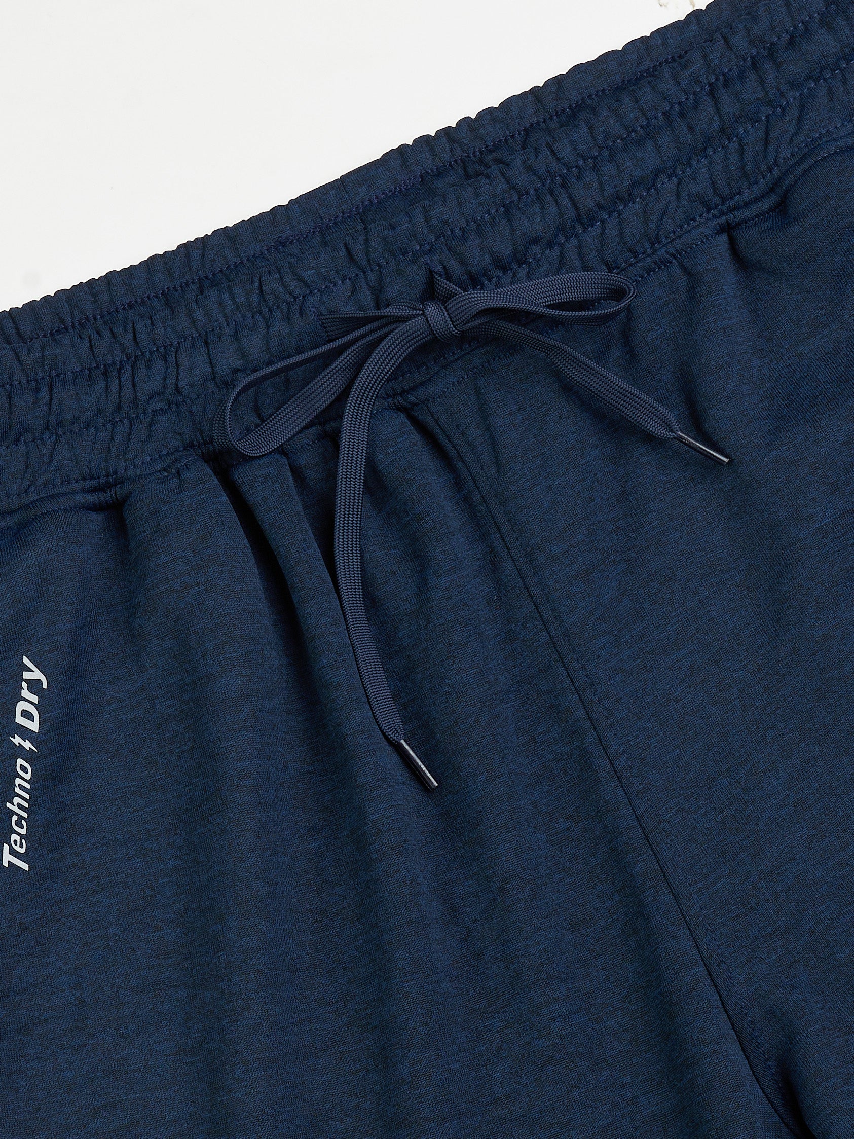 Men Melange Slim Fit Trackpants with TECHNO DRY - Image 7