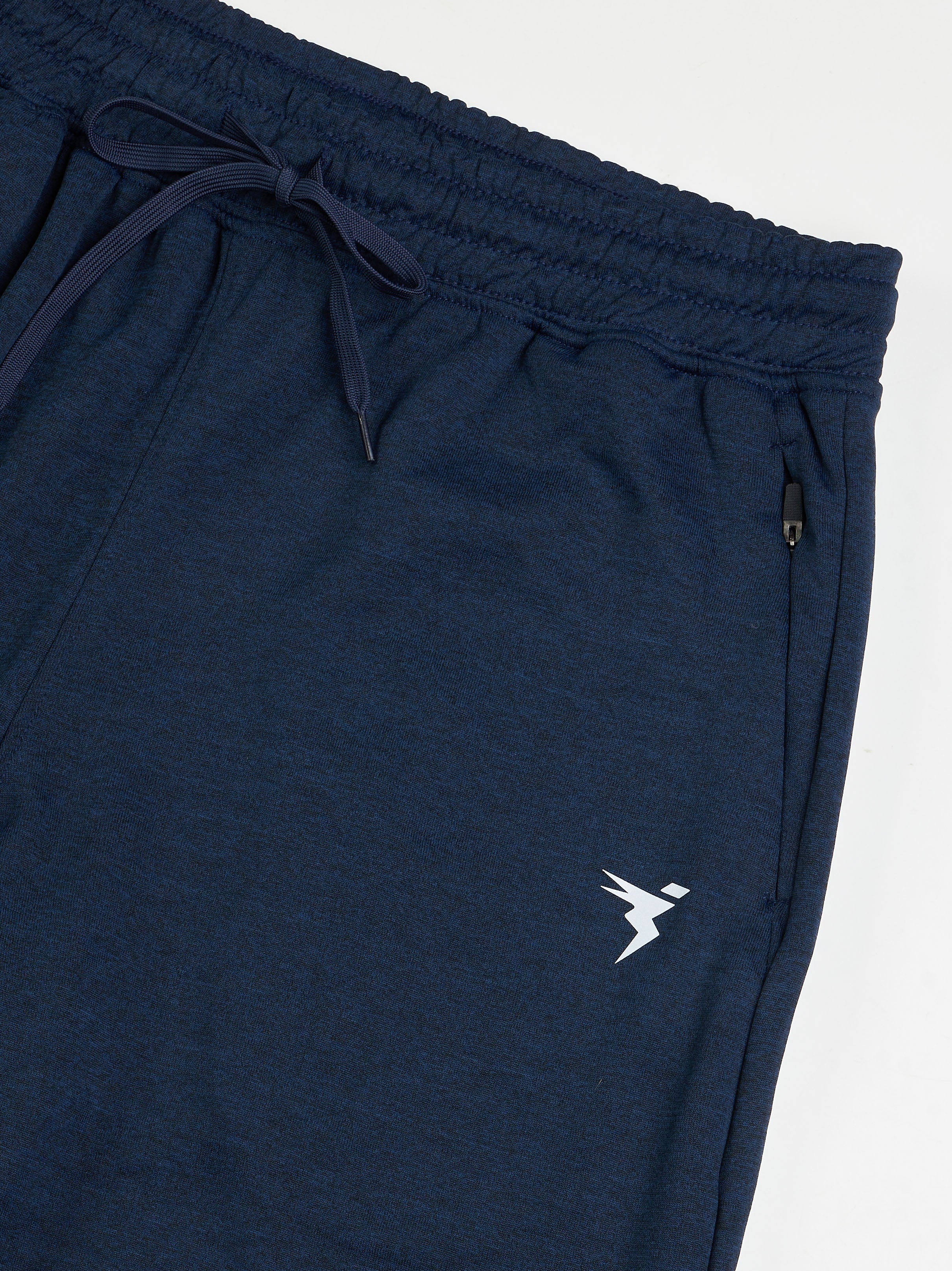 Men Melange Slim Fit Trackpants with TECHNO DRY - Image 8