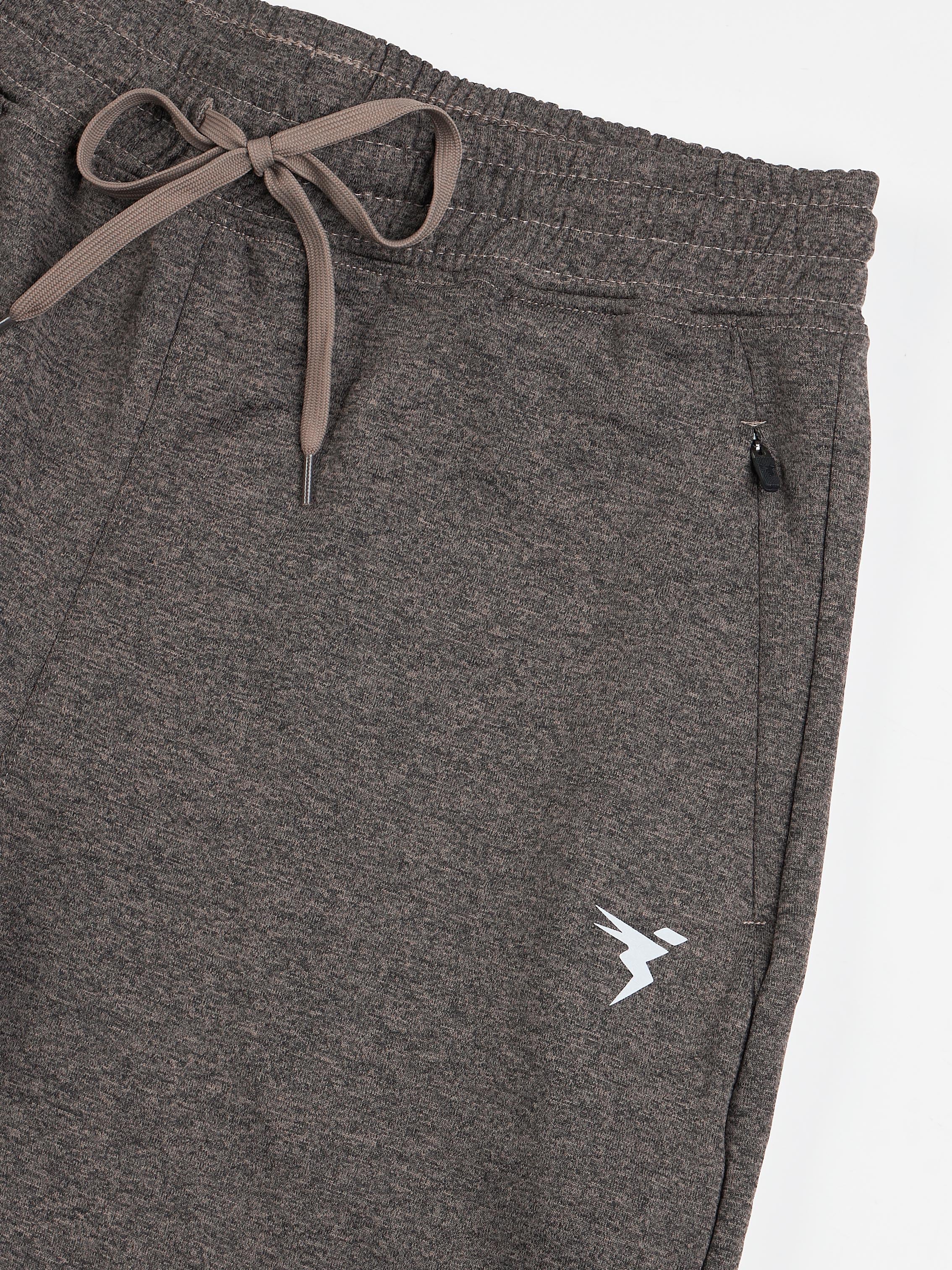 Men Melange Slim Fit Trackpants with TECHNO DRY - Image 9