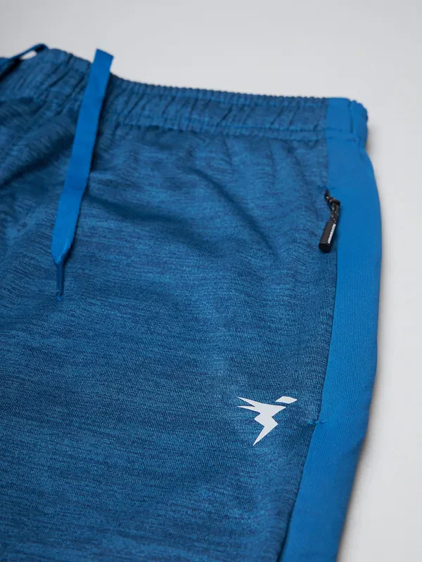 Men Melange Slim Fit Trackpants with TECHNO DRY - Image 7