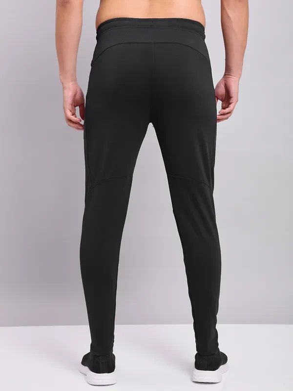 Men Solid Slim Fit Trackpants with TECHNO DRY - Image 3