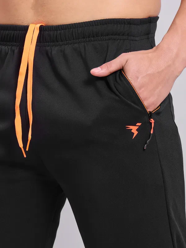 Men Solid Slim Fit Trackpants with TECHNO DRY - Image 6