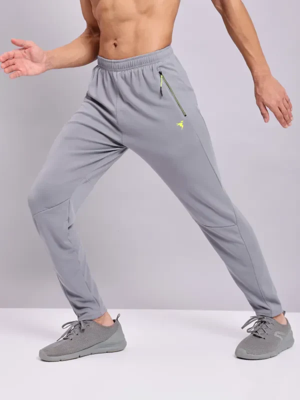 Men Solid Slim Fit Trackpants with TECHNO DRY - Image 10