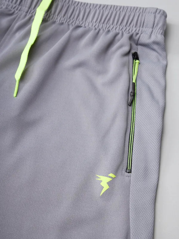 Men Solid Slim Fit Trackpants with TECHNO DRY - Image 4