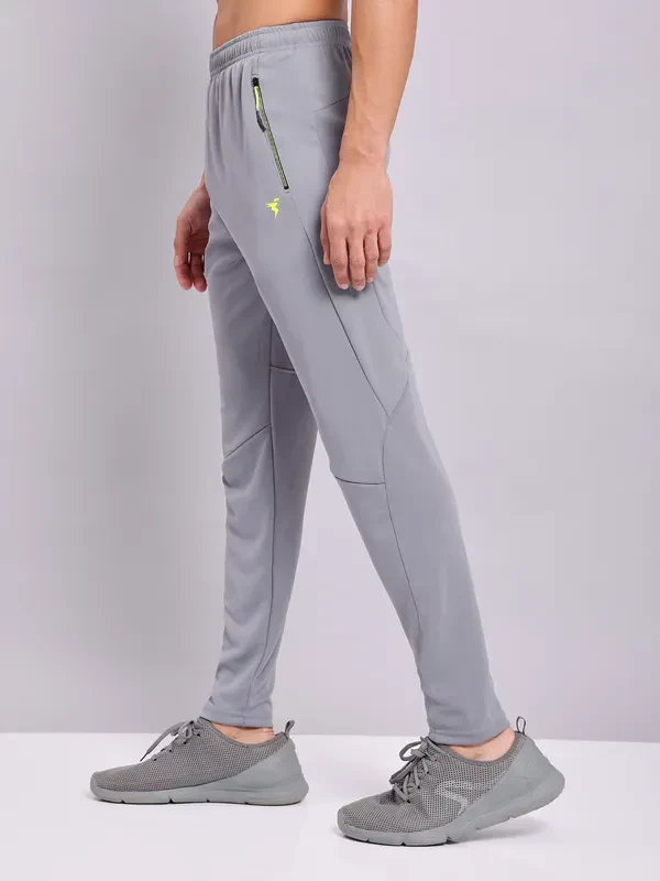 Men Solid Slim Fit Trackpants with TECHNO DRY - Image 7