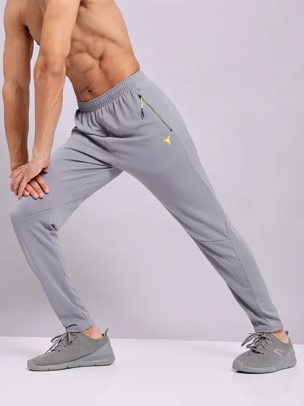 Men Solid Slim Fit Trackpants with TECHNO DRY - Image 8