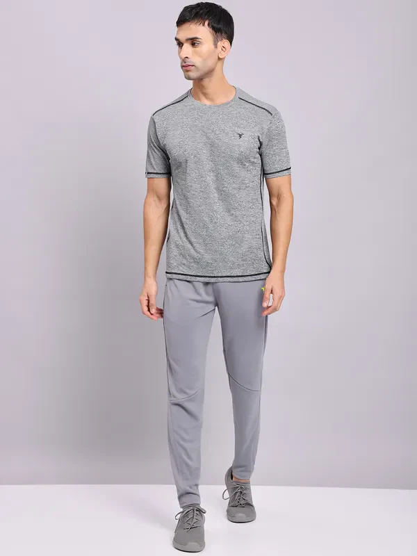 Men Solid Slim Fit Trackpants with TECHNO DRY - Image 9
