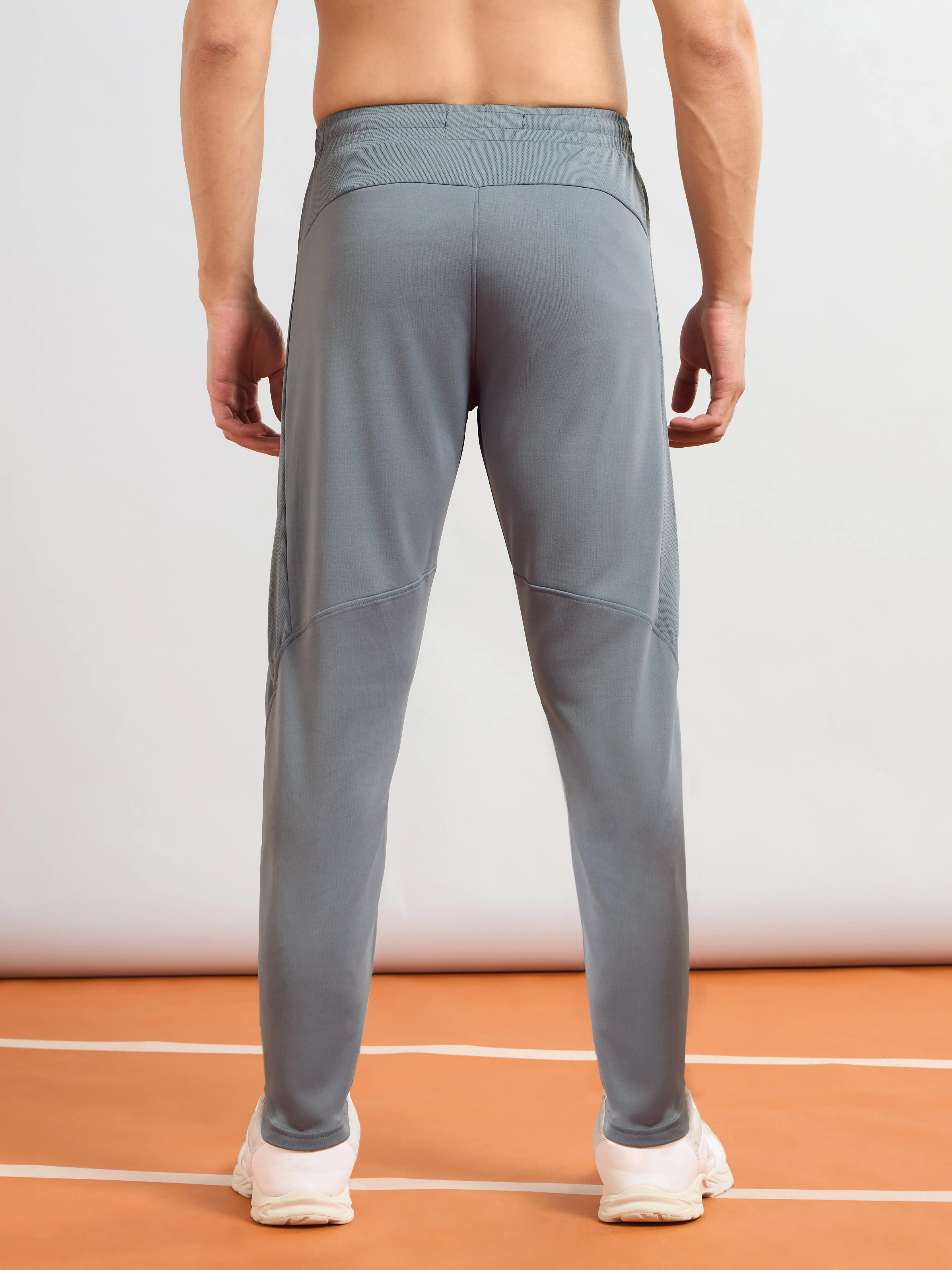 Men Solid Slim Fit Trackpants with TECHNO DRY - Image 2