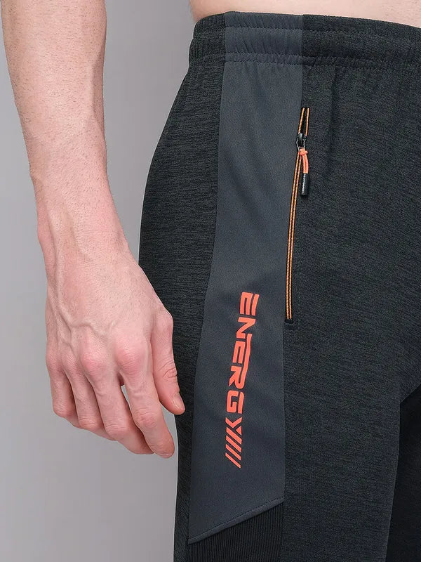 Men Melange Slim Fit Trackpants with TECHNO GUARD - Image 7