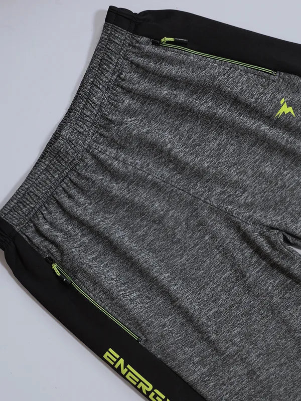 Men Melange Slim Fit Trackpants with TECHNO GUARD - Image 8