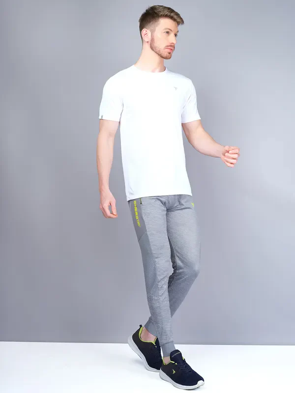 Men Melange Slim Fit Trackpants with TECHNO GUARD - Image 5