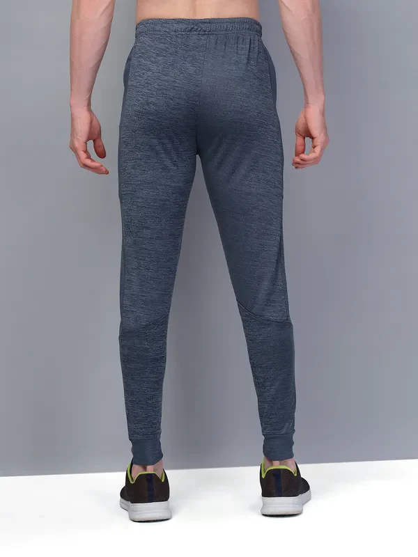Men Melange Slim Fit Trackpants with TECHNO GUARD - Image 3