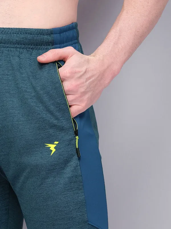 Men Melange Slim Fit Trackpants with TECHNO GUARD - Image 6