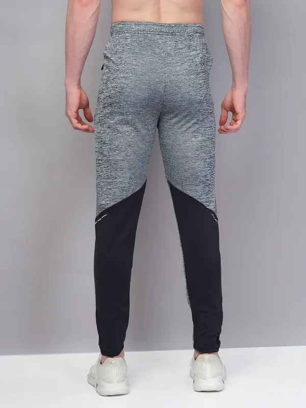 Men Melange Slim Fit Trackpants with TECHNO GUARD - Image 2