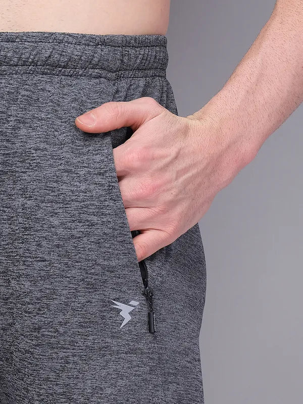 Men Melange Slim Fit Trackpants with TECHNO GUARD - Image 5