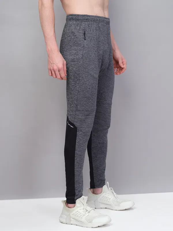 Men Melange Slim Fit Trackpants with TECHNO GUARD - Image 6