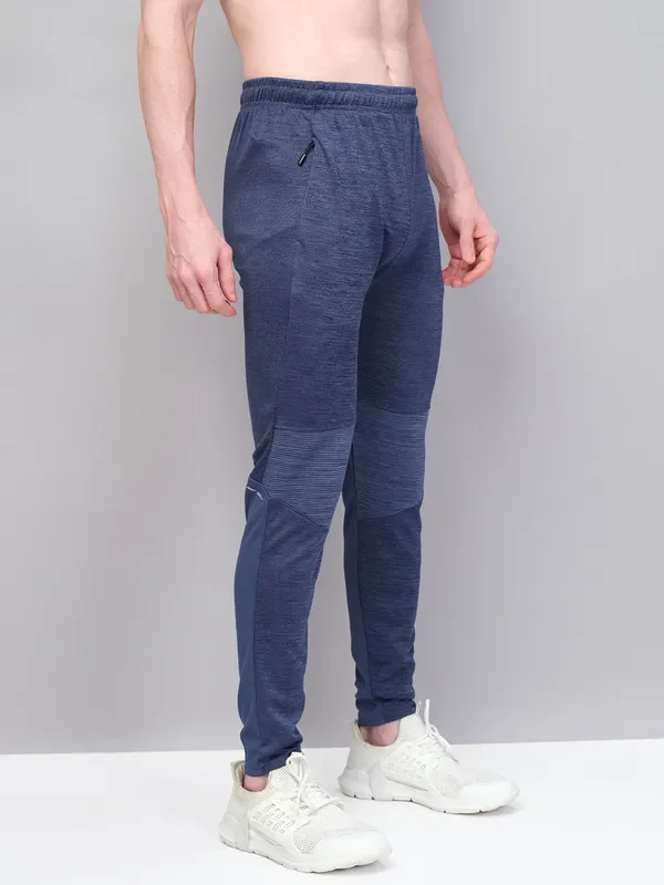 Men Melange Slim Fit Trackpants with TECHNO GUARD - Image 6