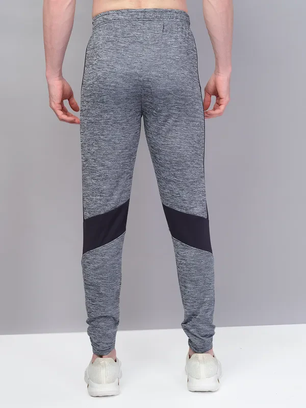 Men Melange Slim Fit Trackpants with TECHNO GUARD - Image 3